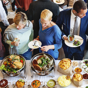 food at party venue